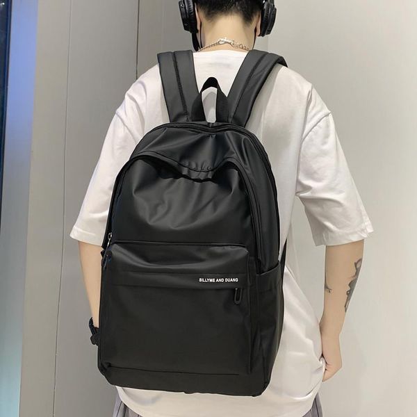 

backpack original uoct.all solid color school bag ins female student korean campus harajuku high