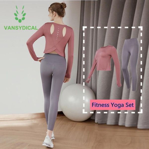 

yoga outfit fitness sports suit women gym clothing leggings set running cropped training jogging workout sportswear 2pcs