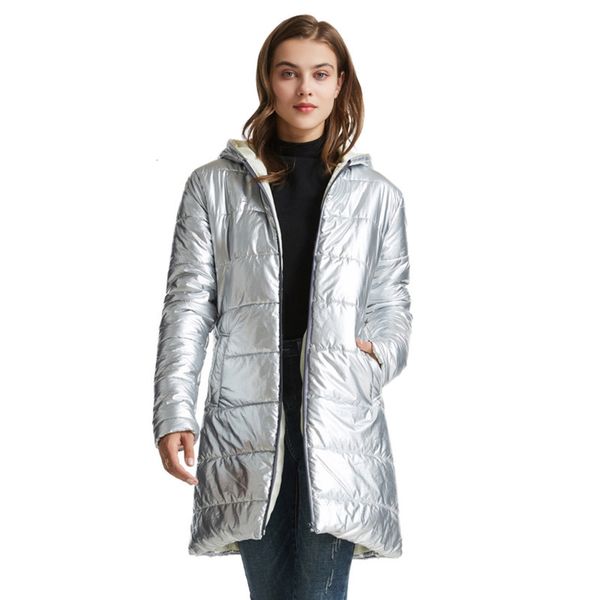 

down jacket women winter coat slim hooded parkas women's jackets female x-long casual duck down coats woman fashion outwear 210419, Black