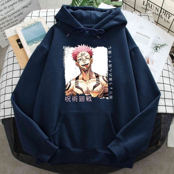 

men's hooded sweatshirt, japane cartoon pattern, street clothing, harajuku style, animation, Black