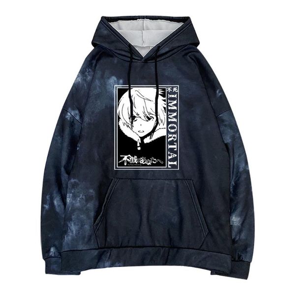 

men's hoodies & sweatshirts anime to your eternity hoodie for woman/man, Black