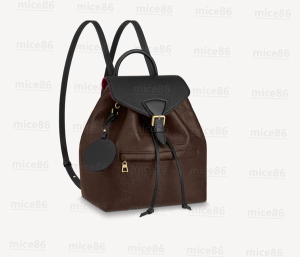 

7a quality designer luxury backpacks montsouris handbag shouler bag shoulder bags black genuine leather letter embossing sperone school trav