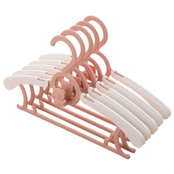 

hangers & racks 5/10/20 pcs kids clothes hanger adjustable plastic display windproof non-slip coats baby clothing organizer