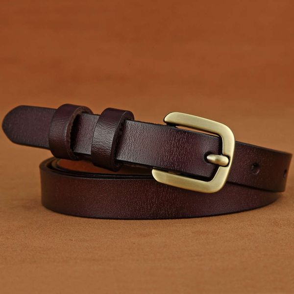 

belt pure cow leather pin buckle women's leisure belt, Black;brown