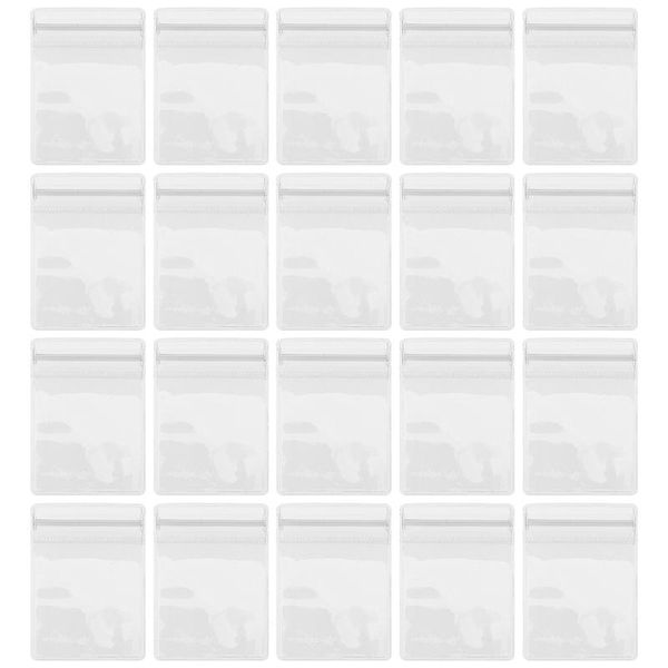 

storage bags 100pcs transparent zipper lock package self seal jewelry pouch