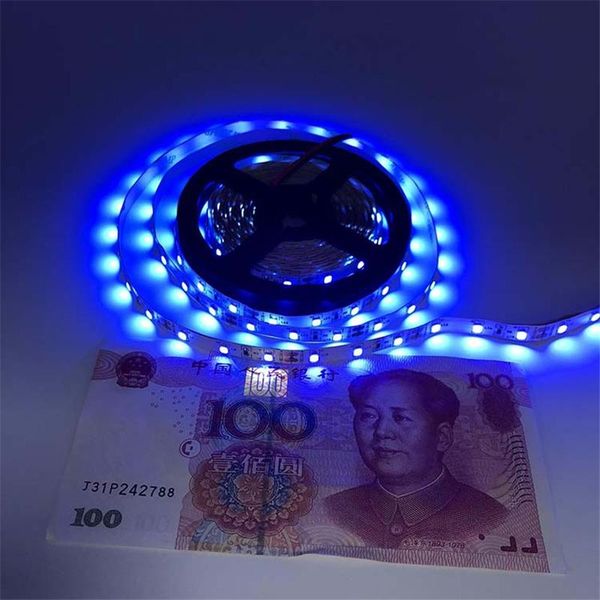 

uv 60leds/m ultraviolet led strip 395nm 2835smd purple 300 flexible tape light ip20/ip65 warterproof ribbon lamp strips
