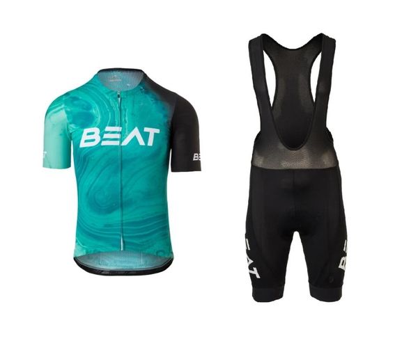 

racing sets laser cut 2021 beat cycling club team men's jersey short sleeve bicycle clothing with bib shorts ropa ciclismo, Black;blue