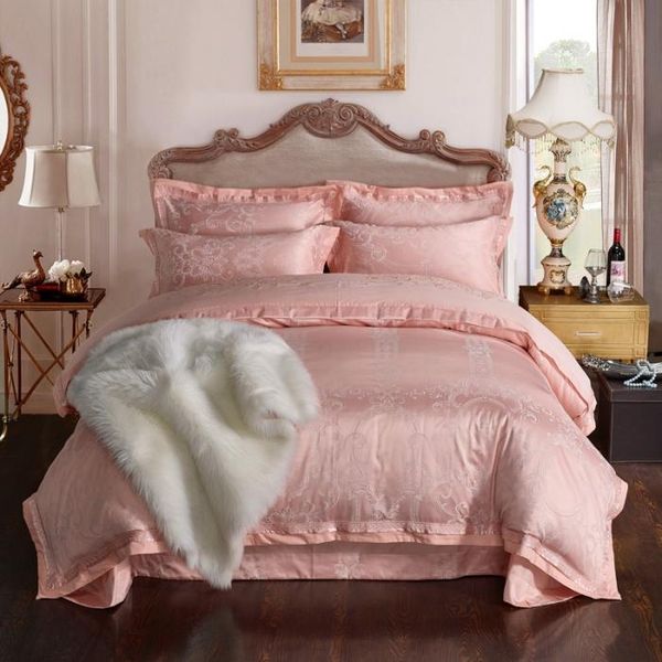 

bedding sets soft silk cotton jacquard four-peice suit