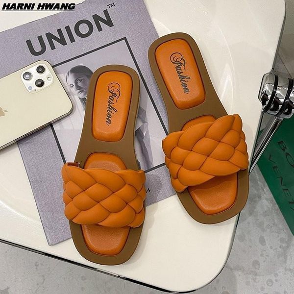 

slippers 2021 sandals women's dual-use in high heels fashion korean version of the simple outer wear and, Black