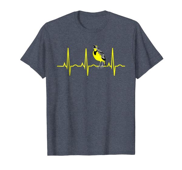 

Western Meadowlark Shirt - Meadowlark Heartbeat Gift T-Shirt, Mainly pictures