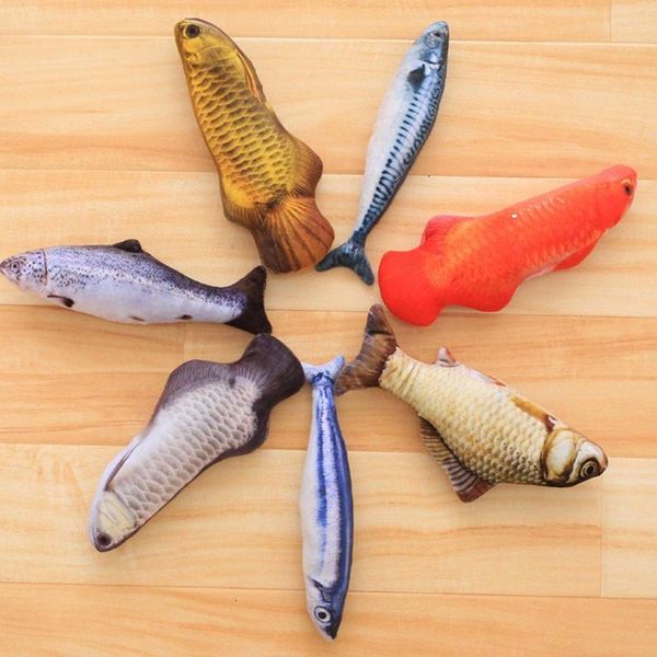 

cat toys 20cm catnip catmint favor simulation fish shape short plush xi