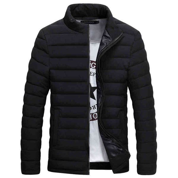 

wholale- new trend black winter men doudoune homme hiver 2016 mens fashion fit stand collar slim wave cut cotton down et