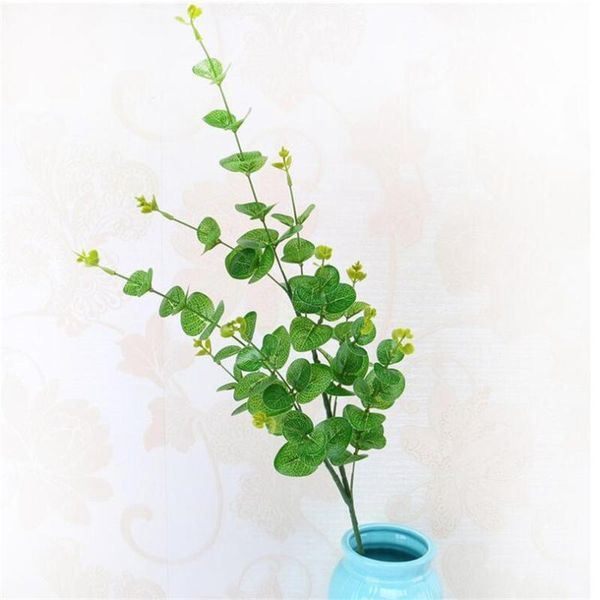 

decorative flowers & wreaths one artificial greenery simulation green plant eucalyptus coins grass plastic home decoration 90cm long
