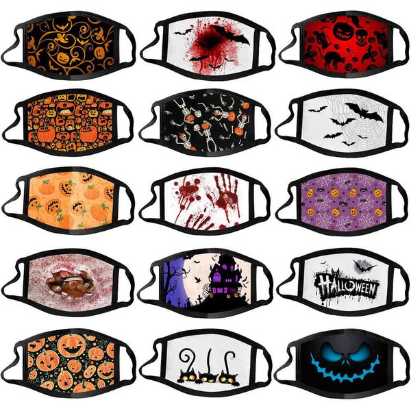 

custom logo halloween night funny dustproof washable 3d printed cotton mask