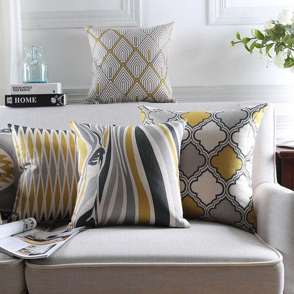 

drop ship grey zebra pillow cover geometric cushion home decor case decorative pillowsham sofa throw cushion/decorative