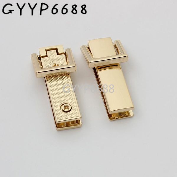 

bag parts & accessories 30pcs light gold 57*20mm rectangle shape decorative hanger connector for woman handbag suitcase factory direct, Black