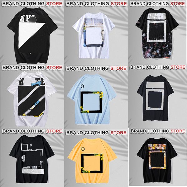 

designer fashion brand t shirt pure cotton white for men and women couples wholesale support -2xl