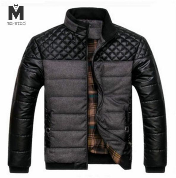 

men's jackets brand and coats 4xl pu patchwork designer men outerwear winter fashion male clothing, Black;brown