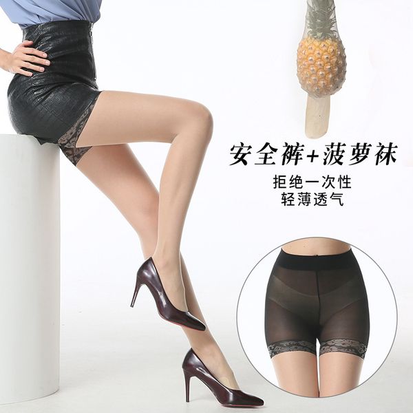 

socks silk stockings women's thin pantyhose in spring and summer, Black;white