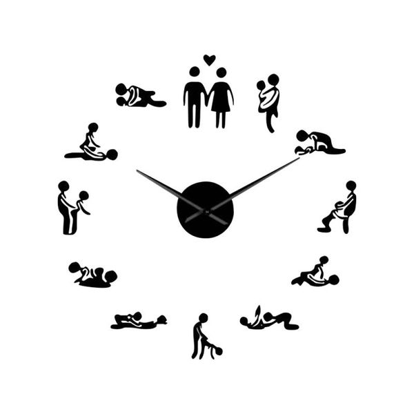 

wall clocks 2021 product creative hanging clock acrylic mirror sticker * kitchen tools home decor simple cute useful