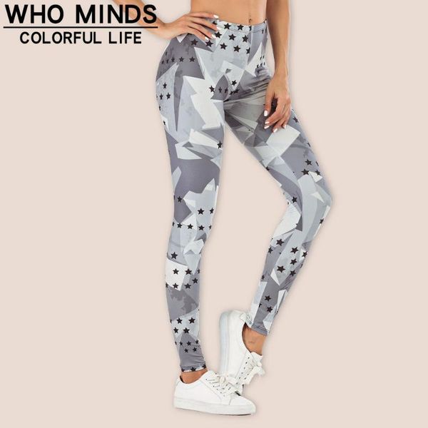 

women's leggings cool grey stars high waist legging anti cellulite slim elasticity push up fitness gym women pants stacked, Black