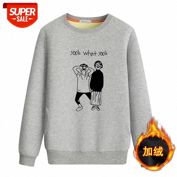 

junior high school students and fleece sweater boys 13-15 years old, young handsome, long-sleeved t-shirt tide #vc5o, Black