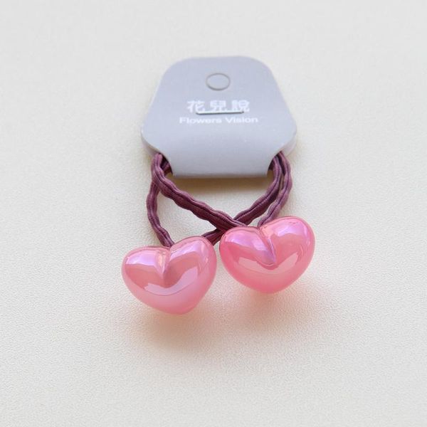 

2pcs/lot cartoon children hair tie princess cute rope girl rubber band accessory small headdress accessories, Slivery;white