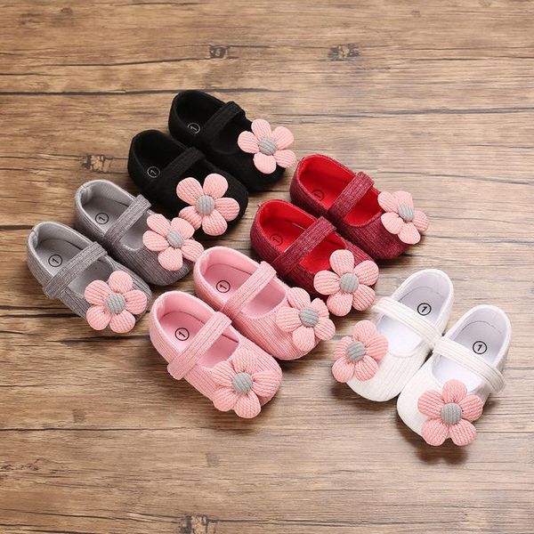 

spring autumn arrival 0-12 month baby soft cotton bottom born toddler princess cute flower shoes first walker walkers