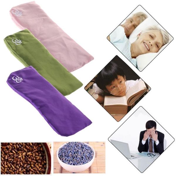 

yoga eye pillow silk cassia seed lavender massage relaxation mask resistance bands
