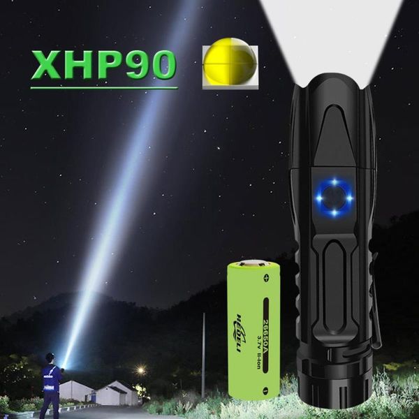 

mini super bright lumen xhp90 most powerful rechargeable led hunting hand lamp usb torch xhp70 xhp50 26650 or 18650 flashlights t torches