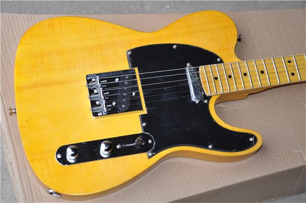 

custom version of electric guitar tree tumor wood color maple xylophone neck black guard