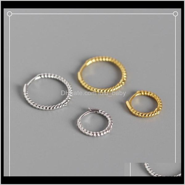 

& hie jewelry drop delivery 2021 est 925 sterling sier earrings ear cuff clip on round circle gold hoop women earring accessories xgkrv, Golden;silver