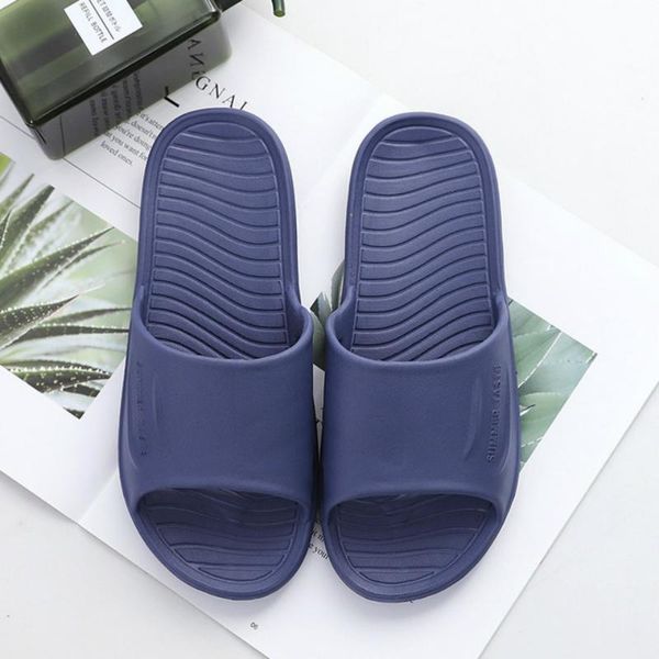 

slippers indoor male platform men summer home simple black navy shoes non-slip bathroom slides flip flops couples