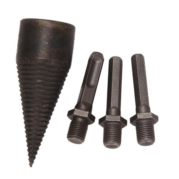 

professiona electric drills 38mm chop wood splitting tool cone splitters breaking machine breaker firewood chopper