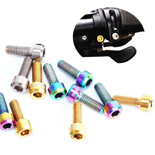 

bike brakes 2pcs derailleur lever fixing bolts m5*14 brake for mtb ultralight fixed handle bolt screw