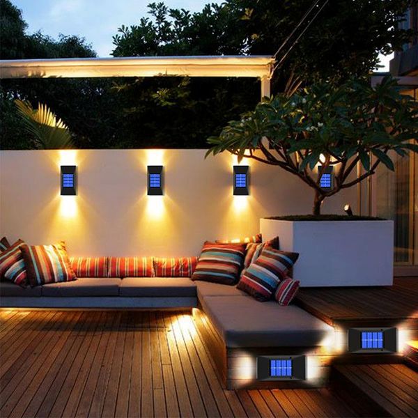 

outdoor wall lamps led solar lights landscape corridor washing lighting garden courtyard decorative
