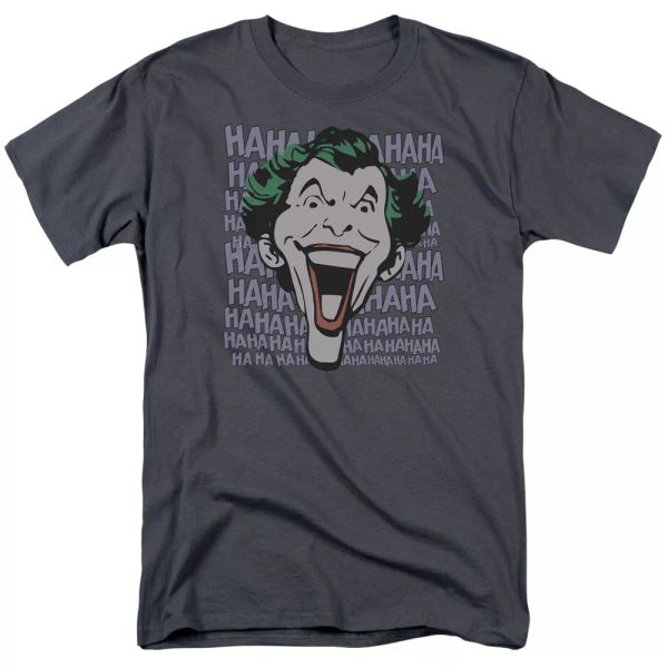 

joker dastardly merriment t-shirt dc comics sizes s-3x new, White;black