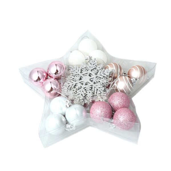 

christmas decorations 24pcs silver snowflake shaped set pendant