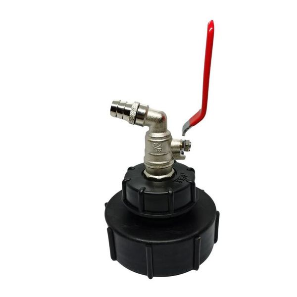 

watering equipments 1000l ibc tank 3/4 inches outlet tap connector valve adapter fitting food grade drain garden hose faucet part