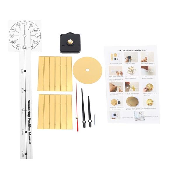 

repair tools & kits modern diy interior roman wall clock 3d sticker home mirror effect stickers