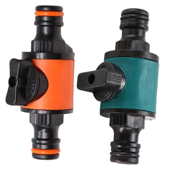 

watering equipments 2pcs hose connector with switch valve quick connectors 16mm equal diameter connection for irrigation car washing