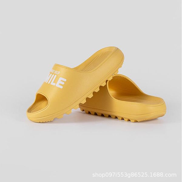 

slippers female summer home thick-soled non-slip non-smelling feet soft bottom foot poop sandals and wear fashionab, Black