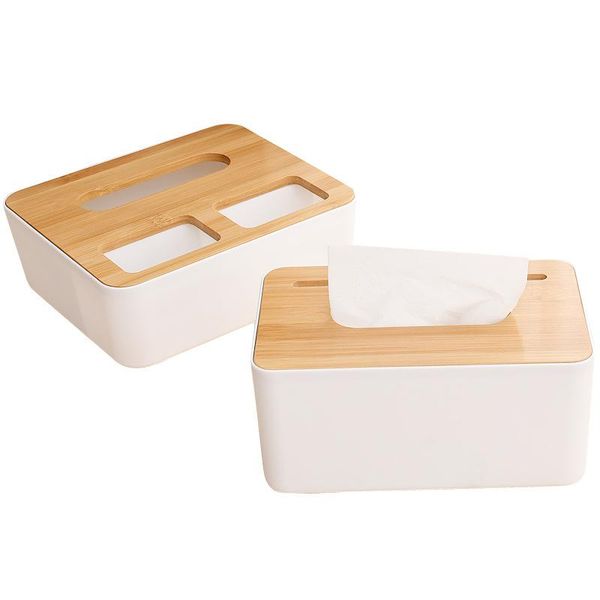 

tissue boxes & napkins plastic box solid woodenwood napkin holder stylish bamboo covered towel case simple fashion household carton for car