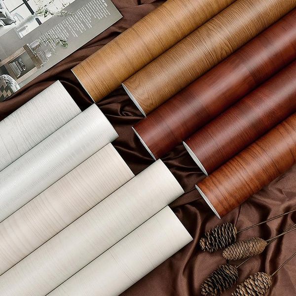 

wallpapers room decoration accessories wood self-adhesive wallpaper for furniture cabinet modern home living autoadhesivo stickers