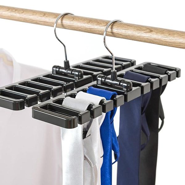 

hooks & rails home space-saving portable tie belt scarf organizer hanger holder storage rack