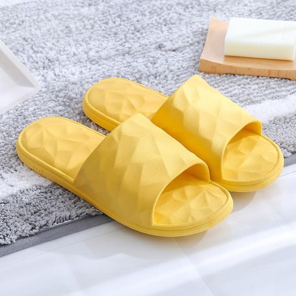 

slippers couple flat non-slip pvc summer indoor bathroom casual women beach flip flops home shoes big size, Black