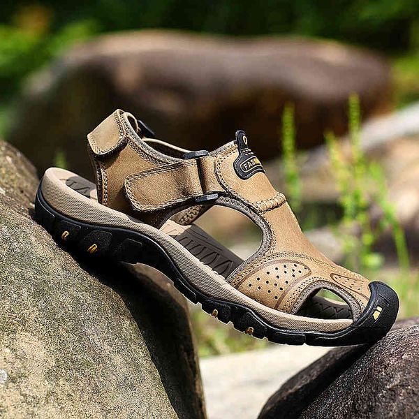 

slippers men's breathable beach shoes men's outdoor sports and leisure vsil, Black