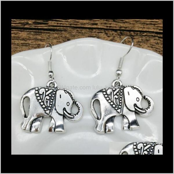 Entrega de j￳ias de joias 2021 Elefante antigo brinco tibetanos, gancho de orelha de ouvido BP48Y