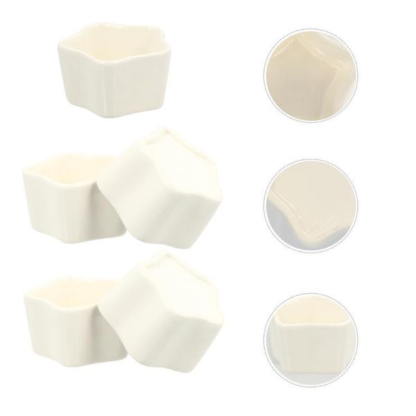 

mugs 5pcs pentagram baking bowls high temperature resistant mousse pudding cups