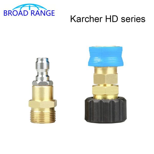 

car washer high pressure outlet adaptor m22*1.5mm g1/4 quick connector hose joint for karcher hd series